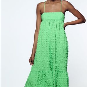 - Green Zara dress